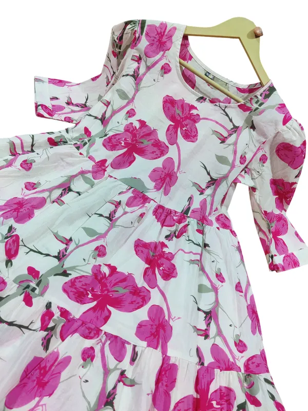 Printed_White_Multicolor_Cotton_Middi_Gown