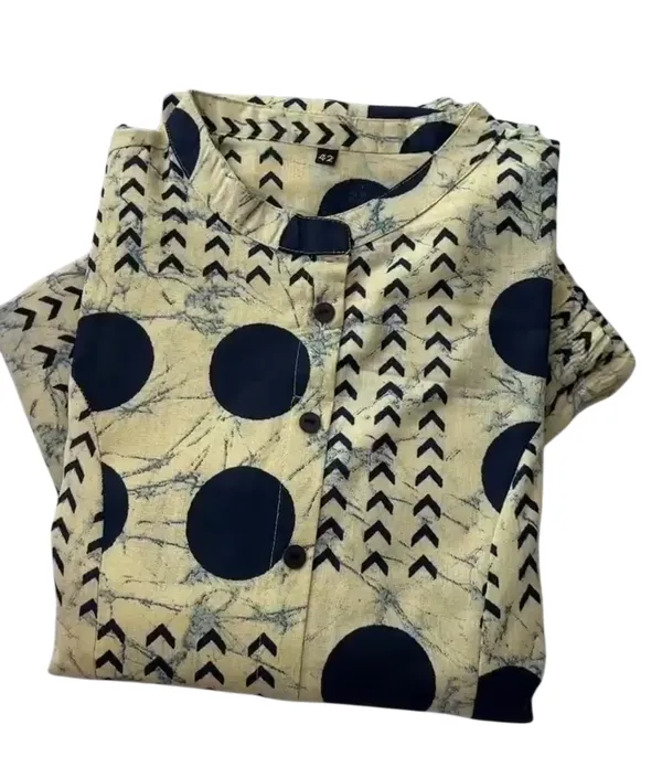 Printed_Off-White_Kurti_Plazo_Set