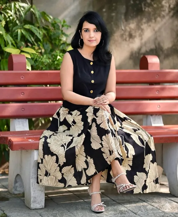 Printed_Black_Color_Cotton_Skirt_Top