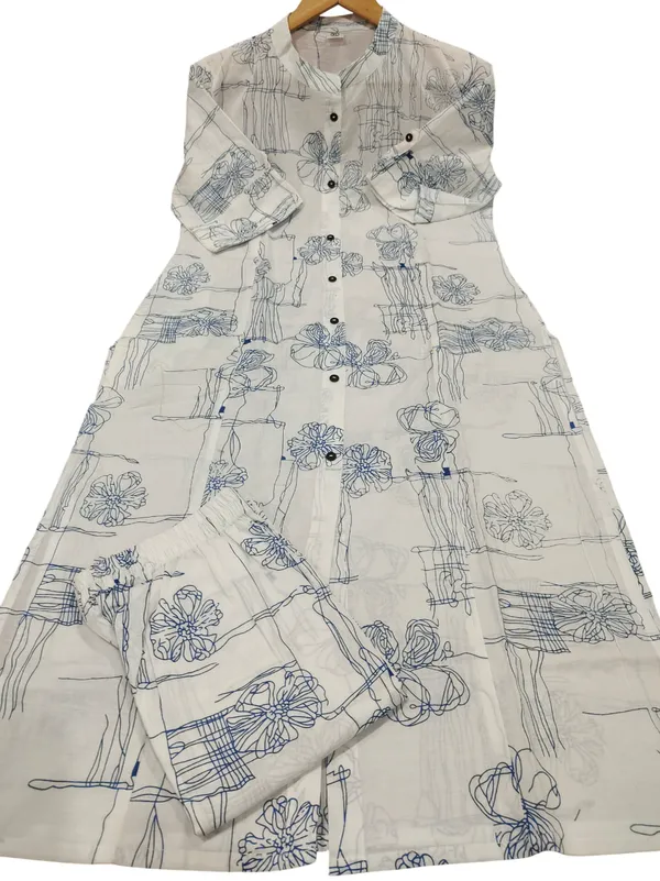 Prined_Cotton_Blue_Plazo_Set