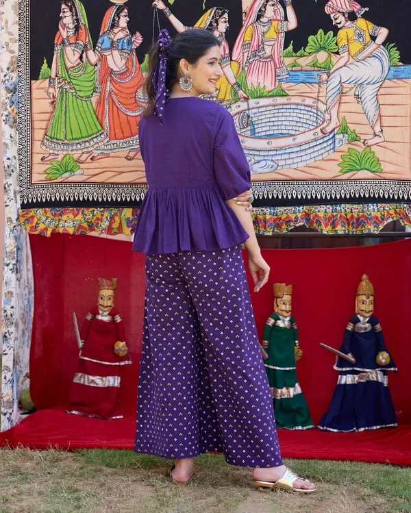 Embroidery_Work_Blue_Cotton_Co_ord_Set