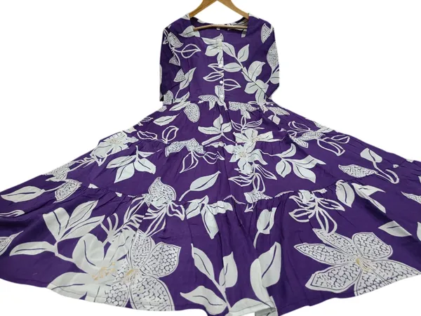 Beautifull_Printed_Purple_Color_Cotton_Midi_Gown
