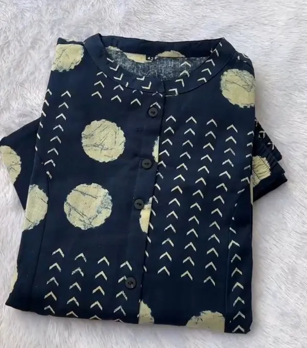 Printed_Blue_Kurti_Plazo_Set