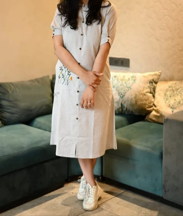 Beautiful_Embroidary_Work_Beige_South_Cotton_Midi_Kurti