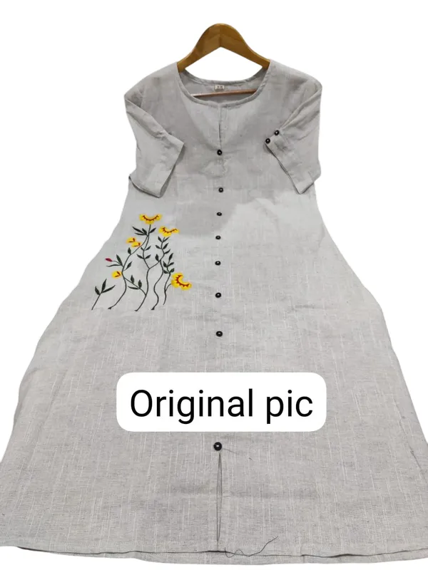 Beautiful_Embroidary_Work_Beige_South_Cotton_Midi_Kurti