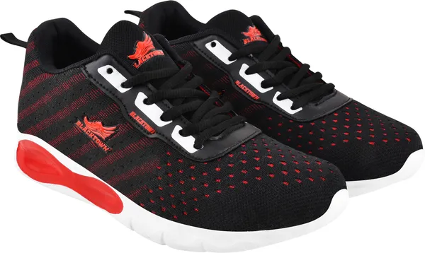 Black_Solid_Mesh_Eva_Sole_Casual_Running_Shoes_For_Men