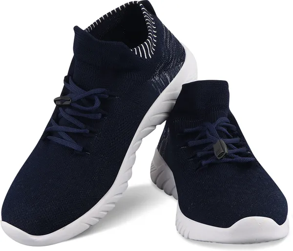Navy_Solid_Mesh_Eva_Sports_Running_Shoes_For_Men