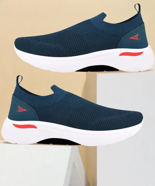 Green_Solid_Flyknit_Eva_Sole_Casual_Running_Shoes_For_Men