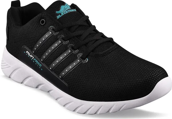 Black_Solid_Mesh_Eva_Sports_Running_Shoes_For_Men