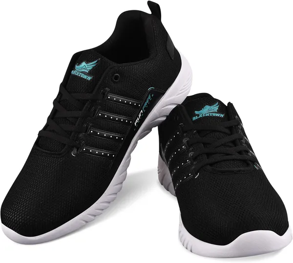 Black_Solid_Mesh_Eva_Sports_Running_Shoes_For_Men