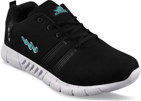 Black_Solid_Mesh_Eva_Sports_Running_Shoes_For_Men