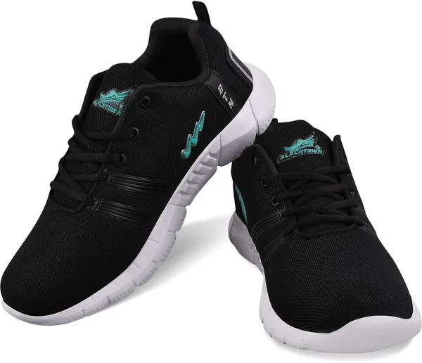 Black_Solid_Mesh_Eva_Sports_Running_Shoes_For_Men