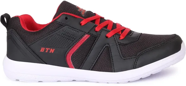 Black_Solid_Mesh_Eva_Sports_Running_Shoes_For_Men