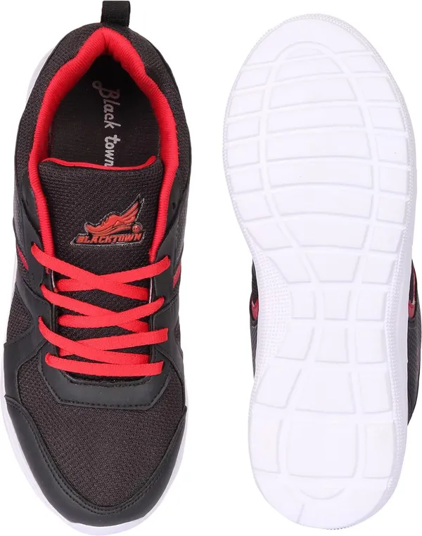 Black_Solid_Mesh_Eva_Sports_Running_Shoes_For_Men