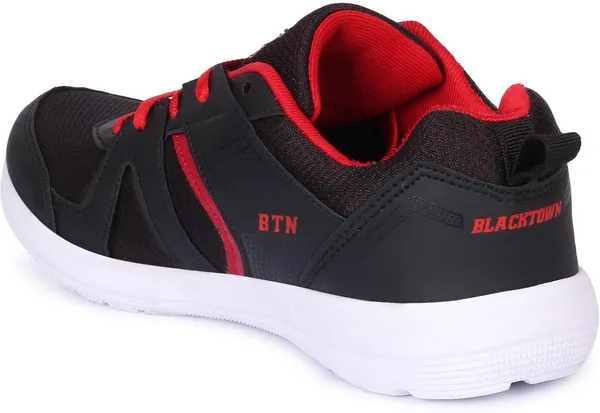 Black_Solid_Mesh_Eva_Sports_Running_Shoes_For_Men