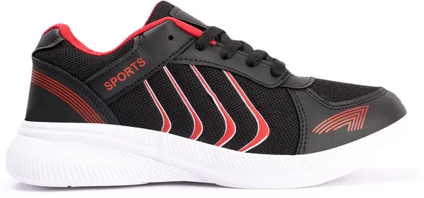 Black_&_Red__Synthetic_Eva_Sole_Casual_Walking_Shoes_For_Men
