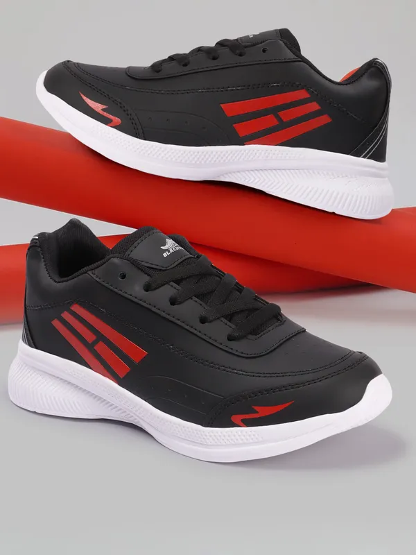 Black_&_Red__Resin_Eva_Sole_Casual_Walking_Shoes_For_Men