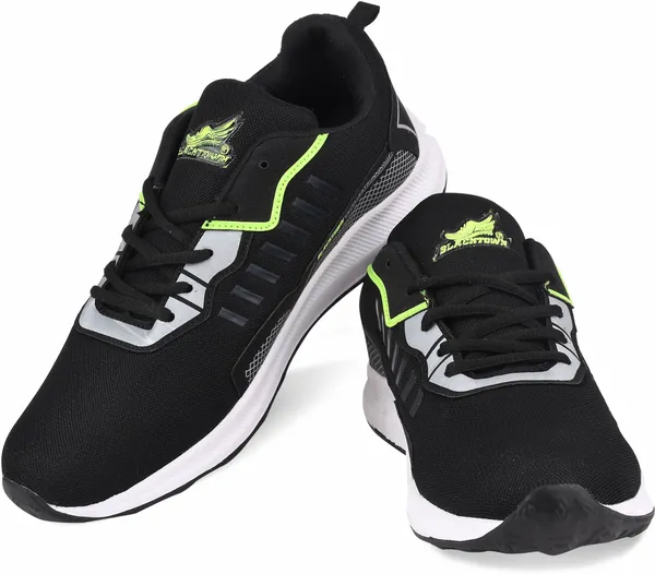 Black_&_Green_Solid_Mesh_Eva_Sole_Sports_Running_Shoes_For_Men