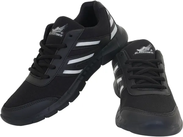 Black_Solid_Mesh_Eva_Sole_Casual_Running_Shoes_For_Men