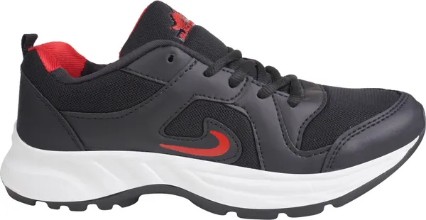 Black_Solid_Mesh_Eva_Sole_Casual_Running_Shoes_For_Men