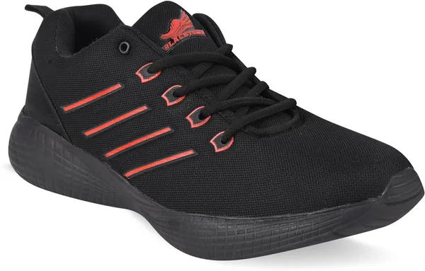 Black_&_Red__Mesh_Eva_Sole_Sports_Running_Shoes_For_Men