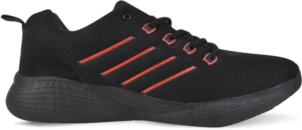 Black_&_Red__Mesh_Eva_Sole_Sports_Running_Shoes_For_Men