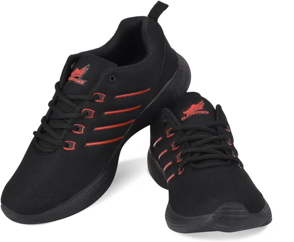 Black_&_Red__Mesh_Eva_Sole_Sports_Running_Shoes_For_Men