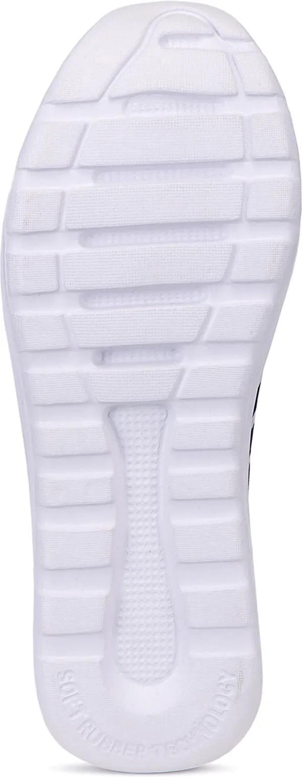 Navy_&_Grey_Woven_Design_Mesh_Eva_Sole_Sports_Walking_Shoes_For_Men
