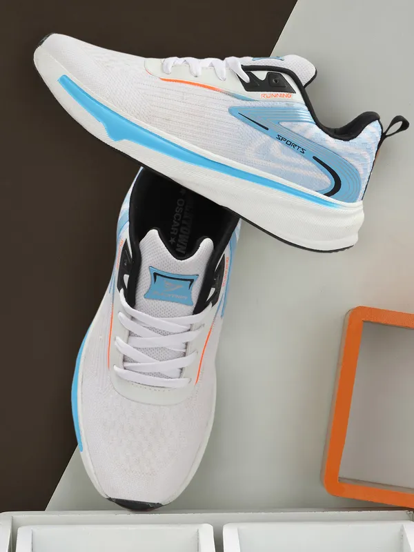 White_&_Navy_Casual_Running_Shoes_For_Men