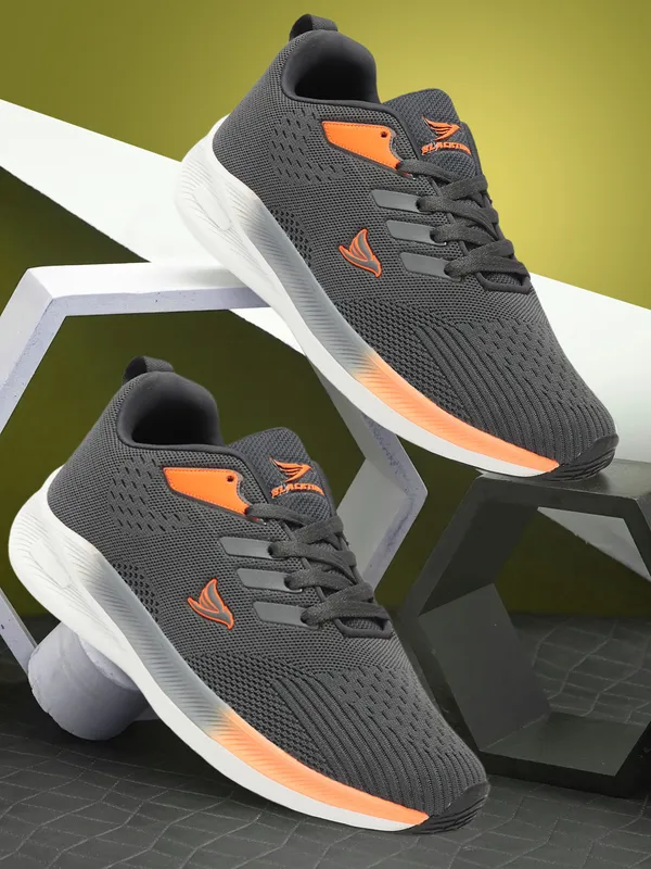 Grey__Flyknit_Phylon_Sports_Running_Shoes_For_Men