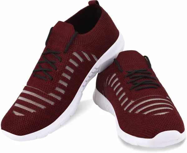 Maroon__Mesh_Eva_Sole_Sports_Running_Shoes_For_Men