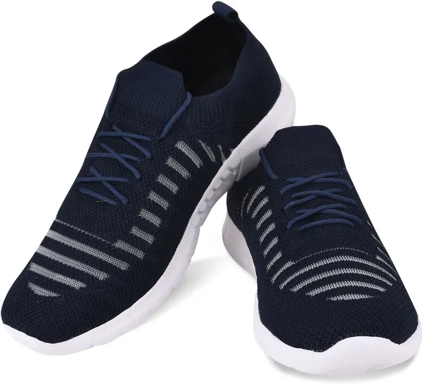 Navy__Mesh_Eva_Sole_Sports_Running_Shoes_For_Men
