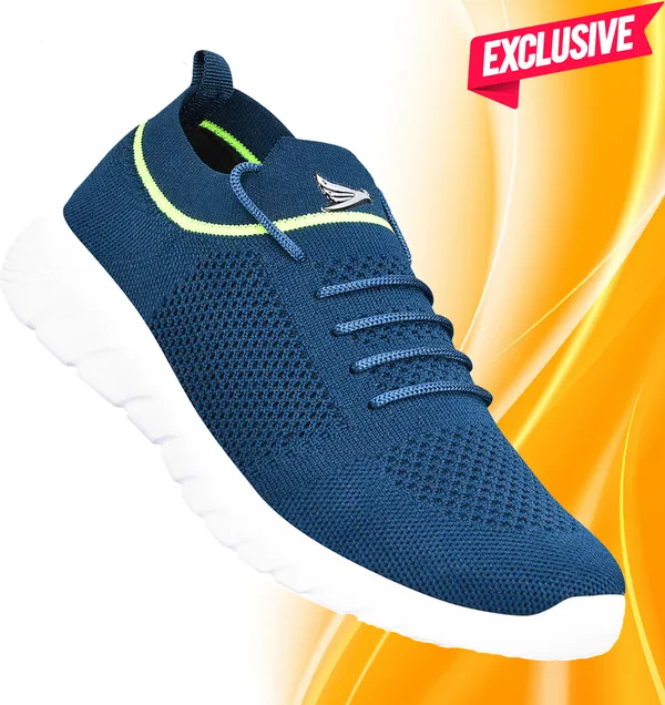 Green_Solid_Flyknit_Eva_Sole_Casual_Running_Shoes_For_Men