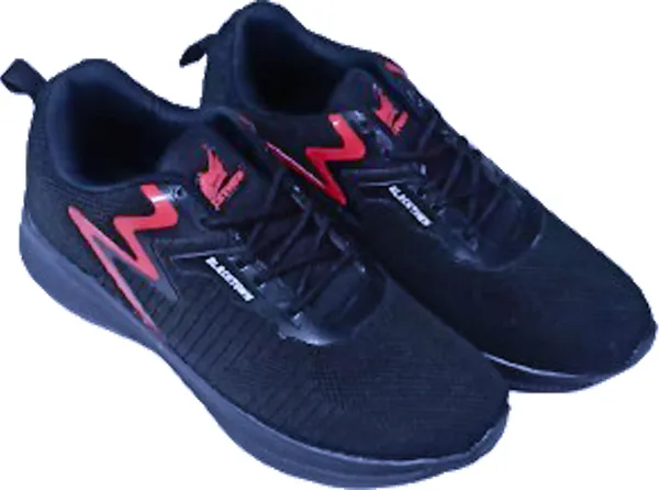Black_Solid_Mesh_Eva_Sole_Casual_Running_Shoes_For_Men