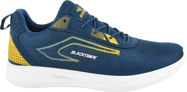 Yellow_Solid_Mesh_Eva_Sole_Casual_Running_Shoes_For_Men