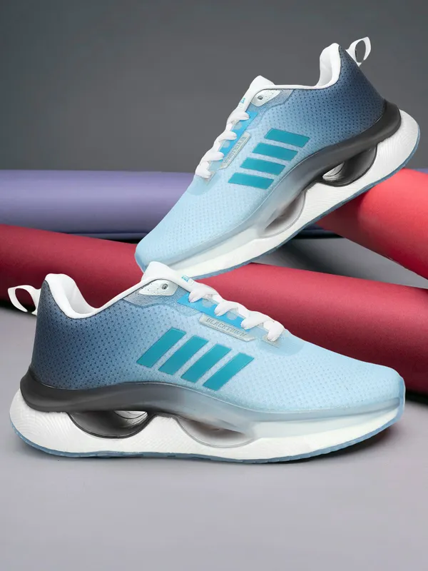White_&_Navy__Flyknit_Phylon_Sports_Walking_Shoes_For_Men