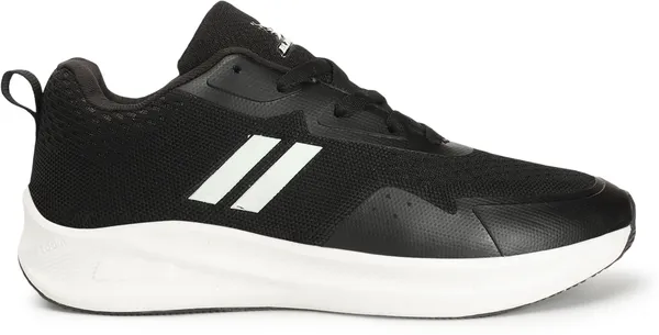 Black_&_White_Solid_Flyknit_Phylon_Sole_Casual_Running_Shoes_For_Men
