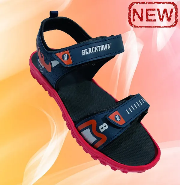 Navy_&_Red_Solid_Resin_Sports_Sandal_For_Men