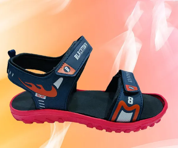 Navy_&_Red_Solid_Resin_Sports_Sandal_For_Men