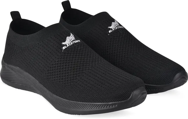 Black_Solid_Flyknit_Eva_Sole_Casual_Running_Shoes_For_Men