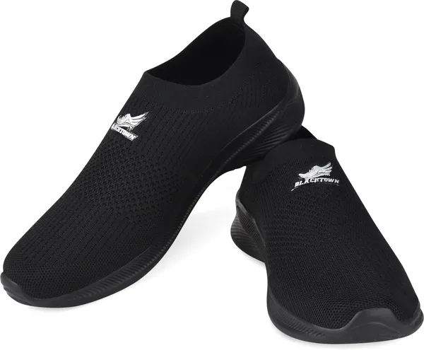 Black_Solid_Flyknit_Eva_Sole_Casual_Running_Shoes_For_Men