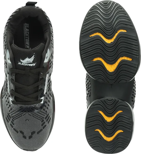 Black_&_Grey__Flyknit_Phylon_Sports_Walking_Shoes_For_Men
