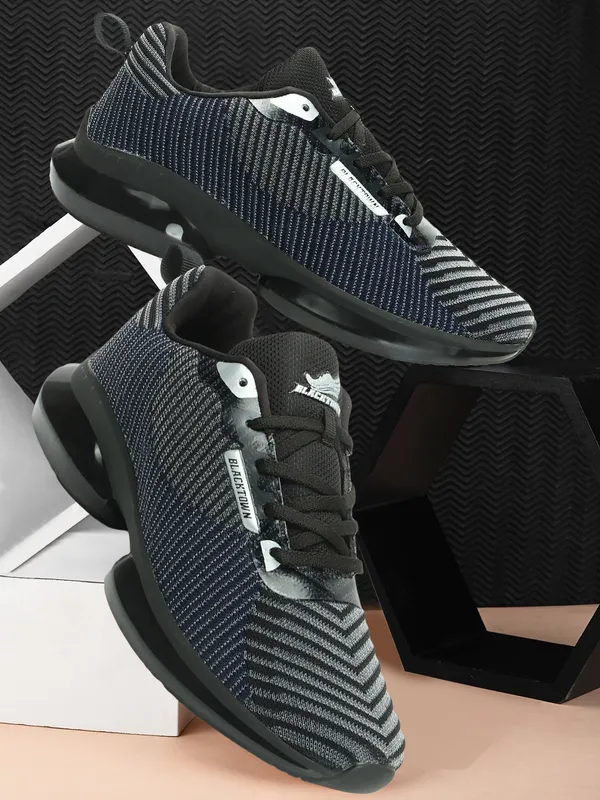 Navy_&_Black__Flyknit_Phylon_Sports_Walking_Shoes_For_Men