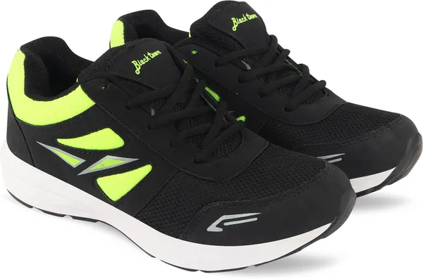 Black_&_Green_Solid_Mesh_Eva_Sole_Sports_Running_Shoes_For_Men