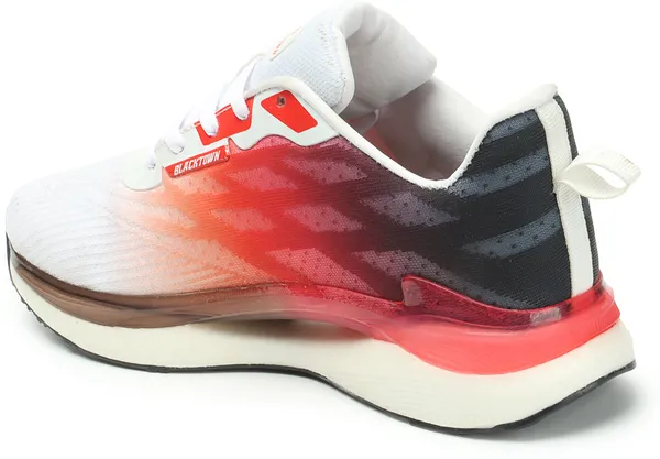 White_&_Red__Flyknit_Phylon_Casual_Running_Shoes_For_Men