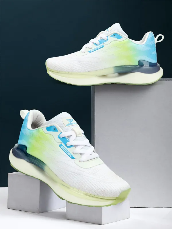 White_&_Navy__Flyknit_Phylon_Casual_Running_Shoes_For_Men