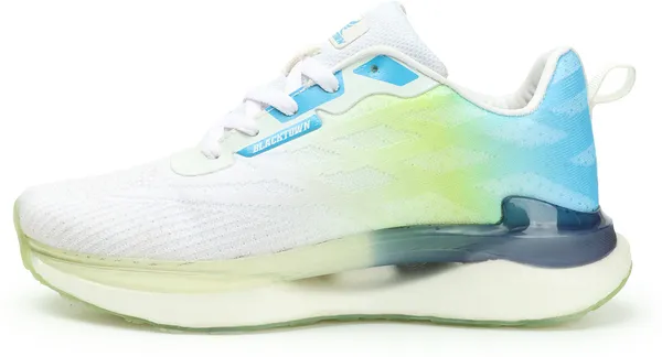 White_&_Navy__Flyknit_Phylon_Casual_Running_Shoes_For_Men