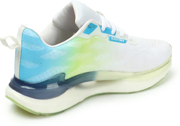 White_&_Navy__Flyknit_Phylon_Casual_Running_Shoes_For_Men