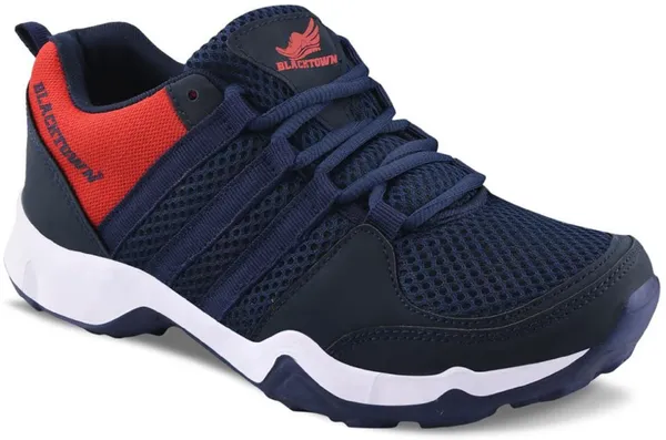 Navy_&_Red_Mesh_Pu_Eva_Sole_Sports_Running_Shoes_For_Men