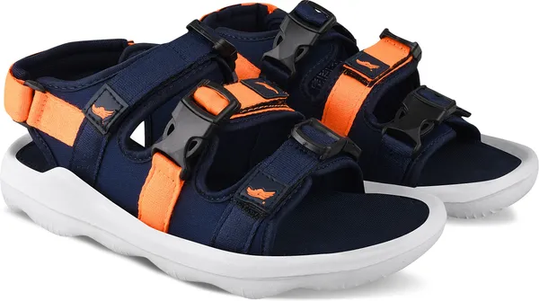 Navy_&_Orange__Resin_Casual_Sandal_For_Men
